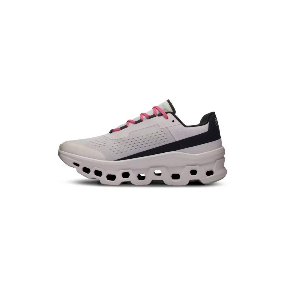 NEW ON RUNNING men's cloudmonster shoes in frost/black - Picture 3 of 6